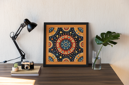 Mandala - Wall Art Hanging For Home Decor ( 14 x 14 inches )