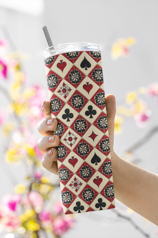 Designer Deck - Stainless Steel Tumbler Water Bottle 20 OZ(590ml) Coffee Tumbler