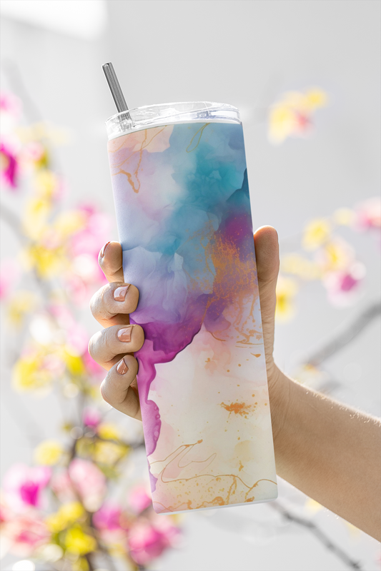 Fluid Art - Stainless Steel Tumbler Water Bottle 20 OZ(590ml) Coffee Tumbler