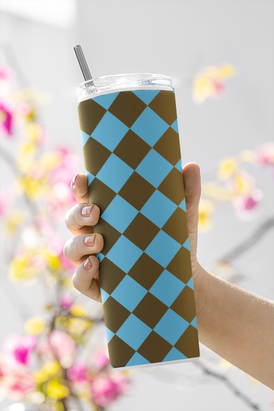 Geometric - Stainless Steel Tumbler Water Bottle 20 OZ(590ml) Coffee Tumbler