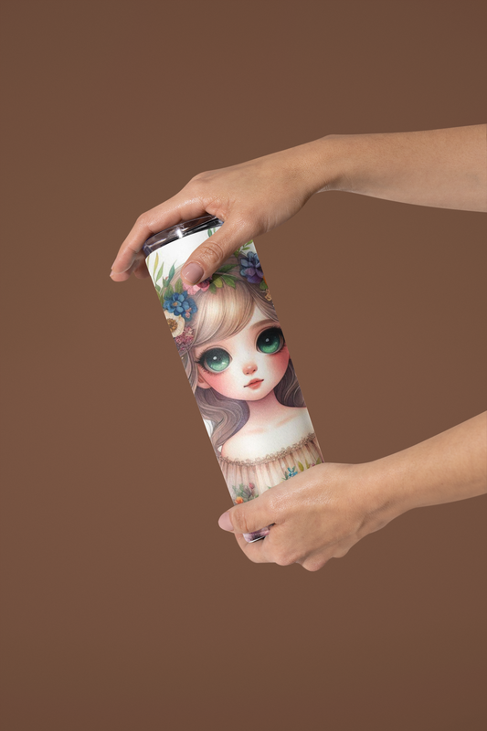 Cute Doll - Stainless Steel Tumbler Water Bottle 20 OZ(590ml) Coffee Tumbler