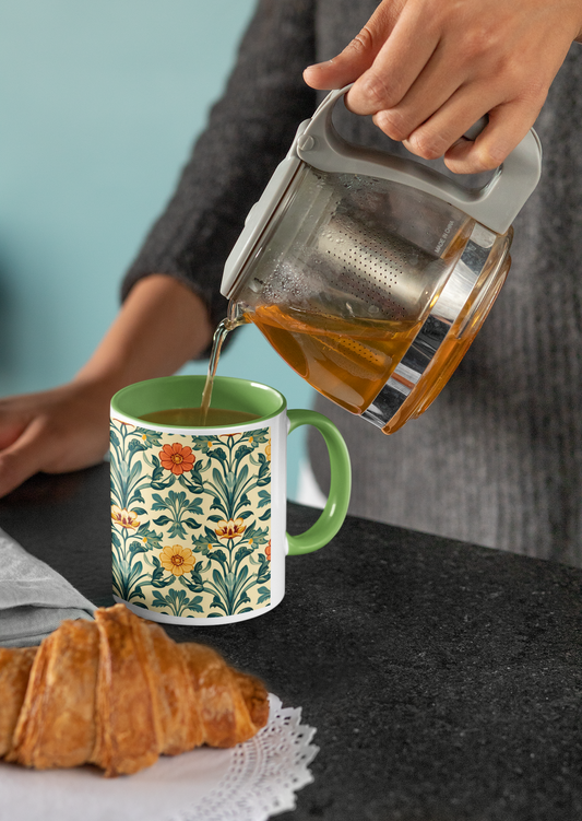 Floral - Ceramic Coffee Mug 11 ounce(330ml)