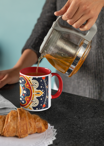 Polka Halo - Ceramic Coffee Mug 11 ounce(330ml)