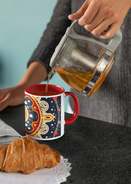 Polka Halo - Ceramic Coffee Mug 11 ounce(330ml)