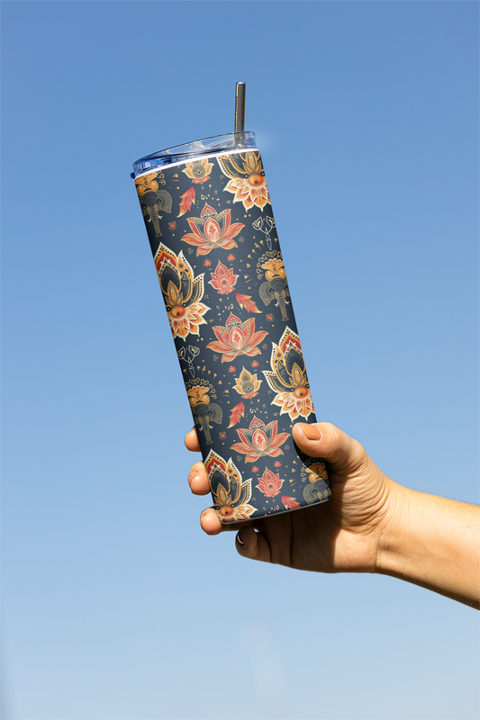 Ethnic - Stainless Steel Tumbler Water Bottle 20 OZ(590ml) Coffee Tumbler