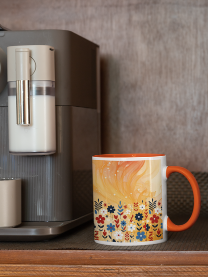 Flower - Ceramic Coffee Mug 11 ounce(330ml)