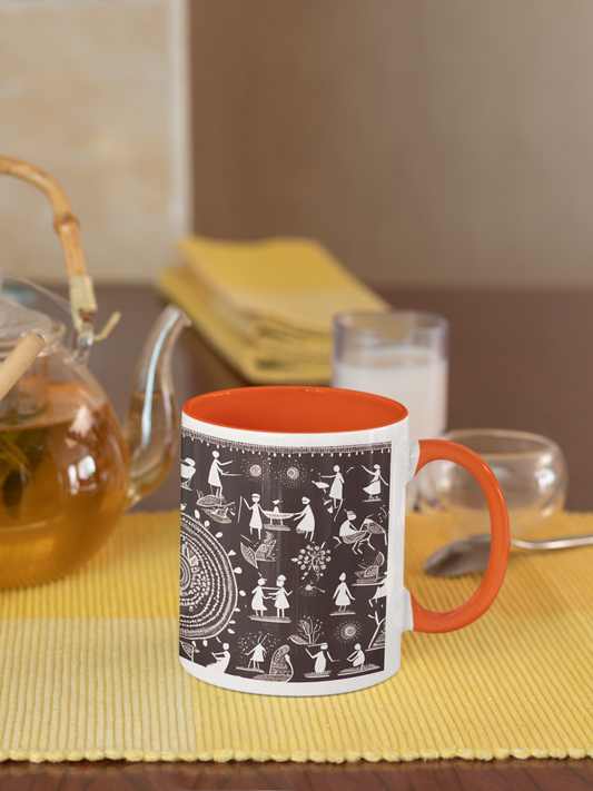 Warli - Ceramic Coffee Mug 11 ounce(330ml)