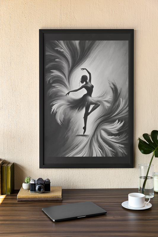 Monochrome Muse - Wall Art Hanging For Home Decor (18 x 24 inches)