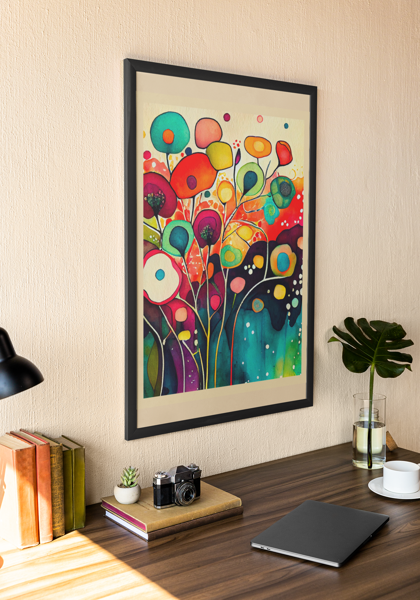 Watercolor Flower - Wall Art Hanging For Home Decor (18 x 24 inches)