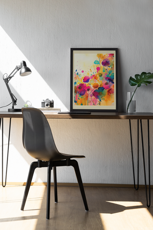 Watercolor Flower - Wall Art Hanging For Home Decor (18 x 24 inches)