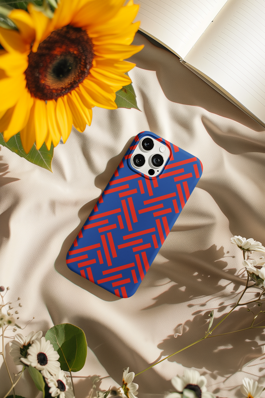 Red and Blue - iPhone Case and Cover