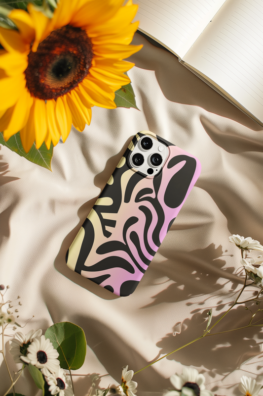 Wavy Ombre Retro - iPhone Case and Cover