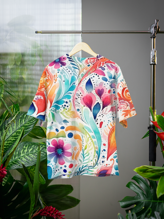Paisley - All Over Print Oversized Tshirt For Men And Women Designer Unisex Tshirt