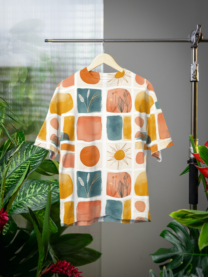 Geometric - All Over Print Oversized Tshirt For Men And Women Designer Unisex Tshirt