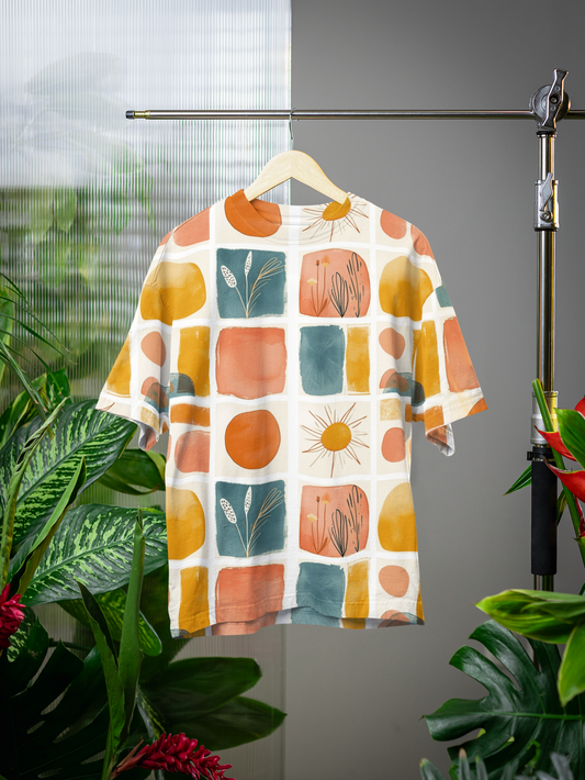 Geometric - All Over Print Oversized Tshirt For Men And Women Designer Unisex Tshirt