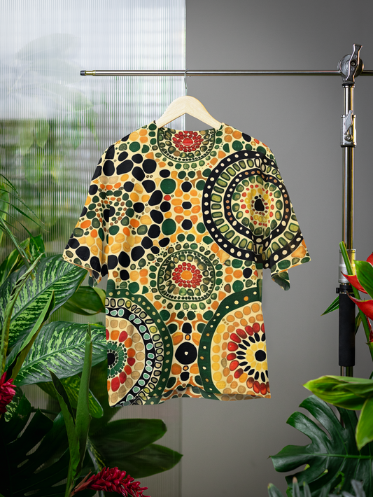 Aboriginal - All Over Print Oversized Tshirt For Men And Women Designer Unisex Tshirt