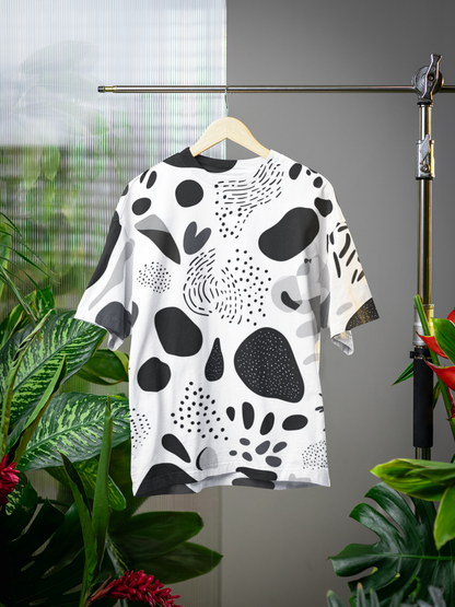 Abstract - All Over Print Oversized Tshirt For Men And Women Designer Unisex Tshirt