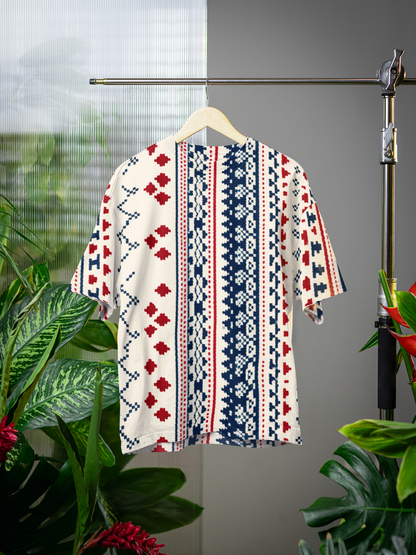 Knit - All Over Print Oversized Tshirt For Men And Women Designer Unisex Tshirt