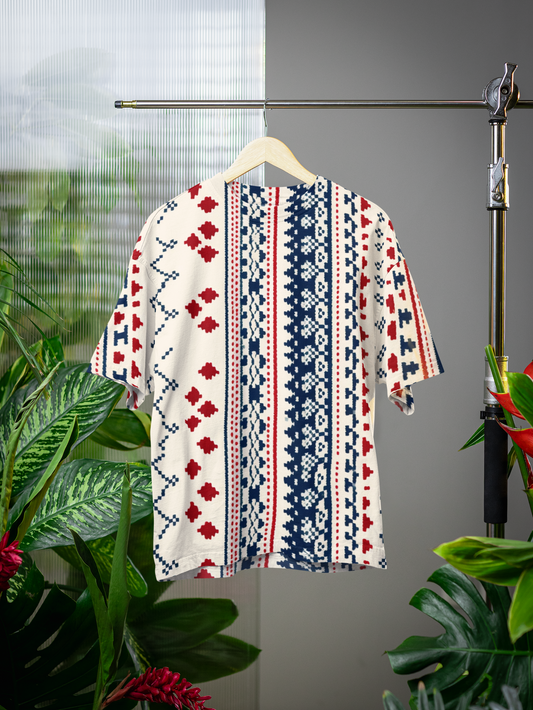 Knit - All Over Print Oversized Tshirt For Men And Women Designer Unisex Tshirt