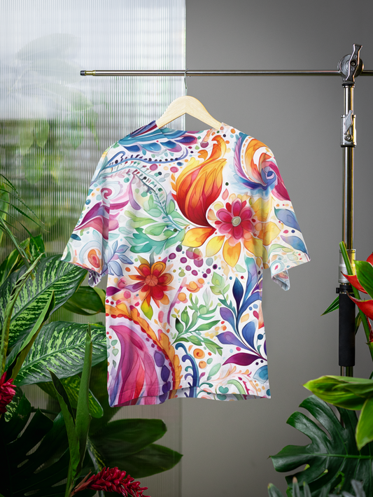 Paisley - All Over Print Oversized Tshirt For Men And Women Designer Unisex Tshirt
