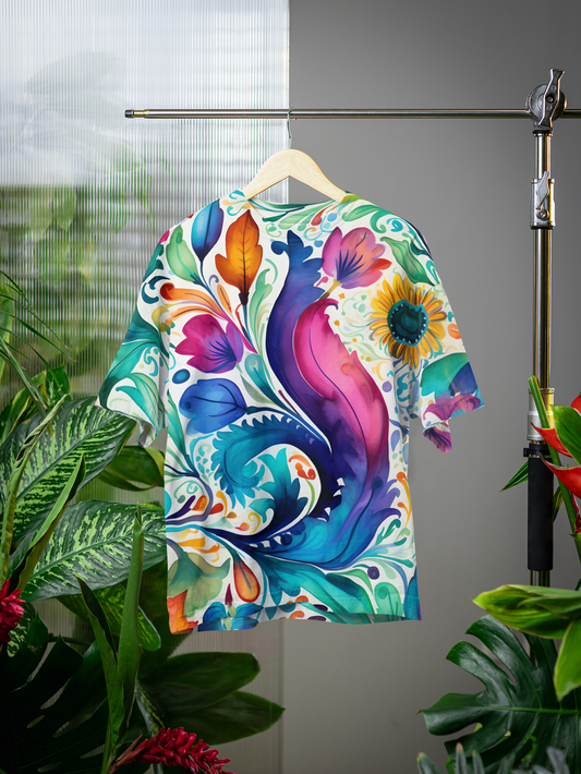 Paisley - All Over Print Oversized Tshirt For Men And Women Designer Unisex Tshirt