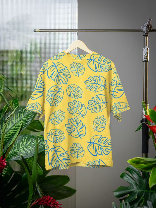 Leaf - All Over Print Oversized Tshirt For Men And Women Designer Unisex Tshirt