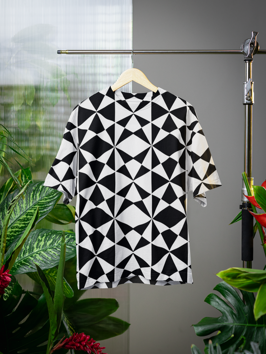 Geometric - All Over Print Oversized Tshirt For Men And Women Designer Unisex Tshirt