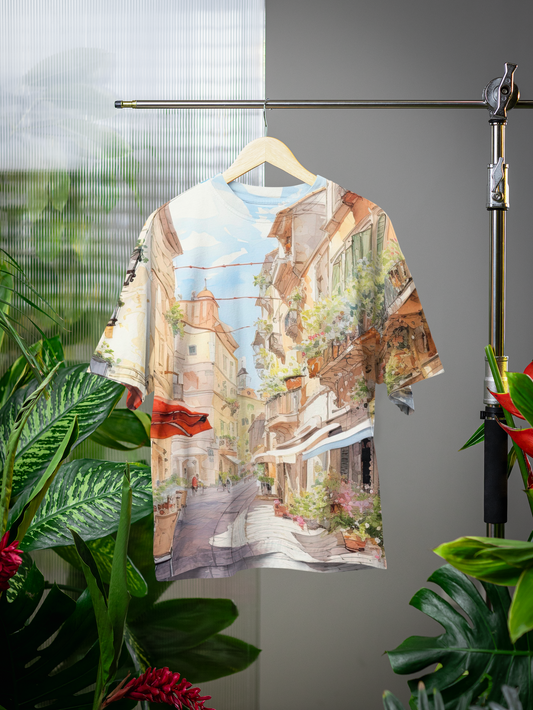 European Clip Art - All Over Print Oversized Tshirt For Men And Women Designer Unisex Tshirt