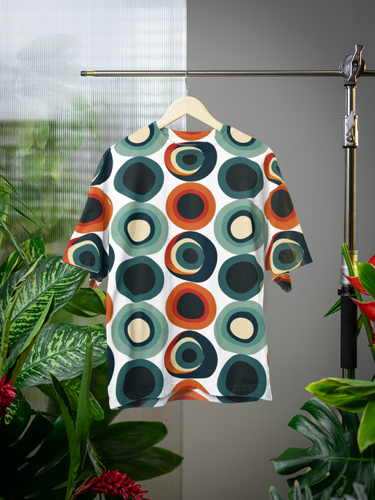 Geoemtric - All Over Print Oversized Tshirt For Men And Women Designer Unisex Tshirt