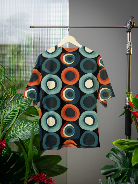 Geoemtric- All Over Print Oversized Tshirt For Men And Women Designer Unisex Tshirt