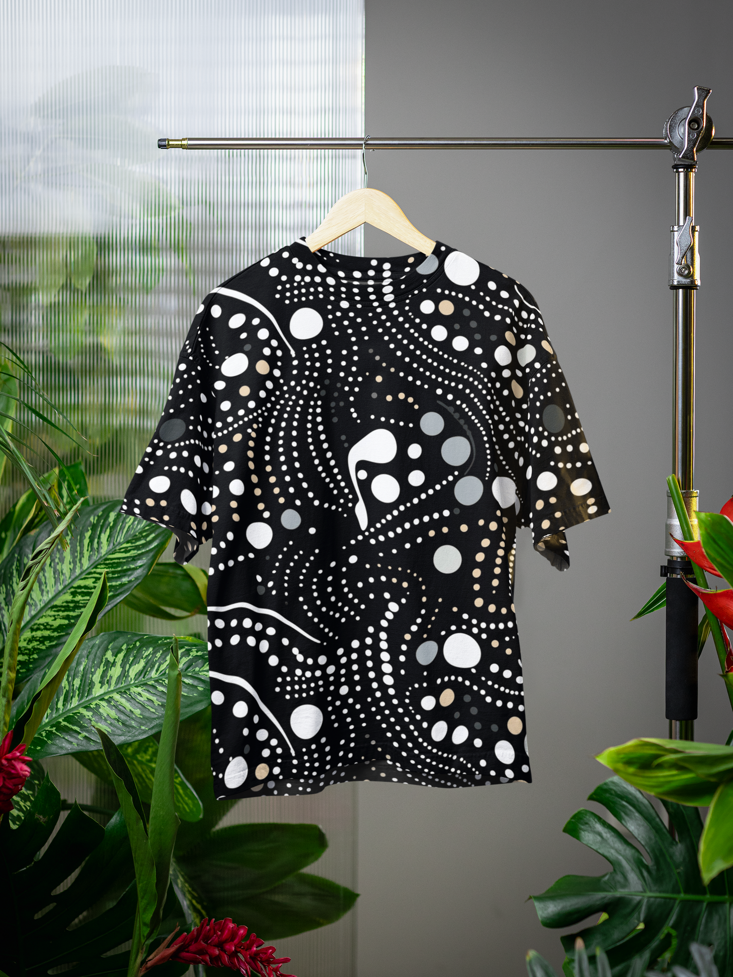 Abstract- All Over Print Oversized Tshirt For Men And Women Designer Unisex Tshirt