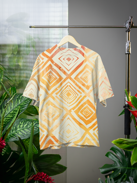 Geoemtric - All Over Print Oversized Tshirt For Men And Women Designer Unisex Tshirt