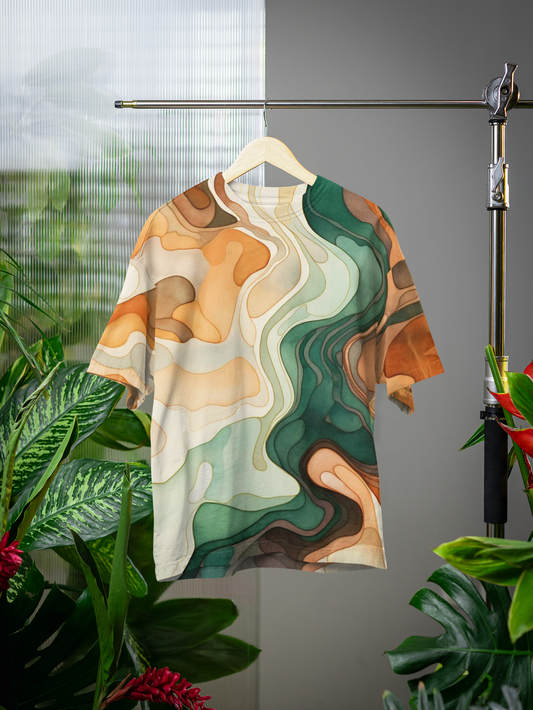Abstract - All Over Print Oversized Tshirt For Men And Women Designer Unisex Tshirt