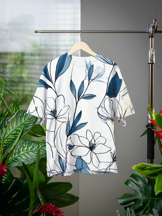 Floral - All Over Print Oversized Tshirt For Men And Women Designer Unisex Tshirt