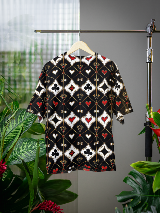Designer Deck - All Over Print Oversized Tshirt For Men And Women Designer Unisex Tshirt