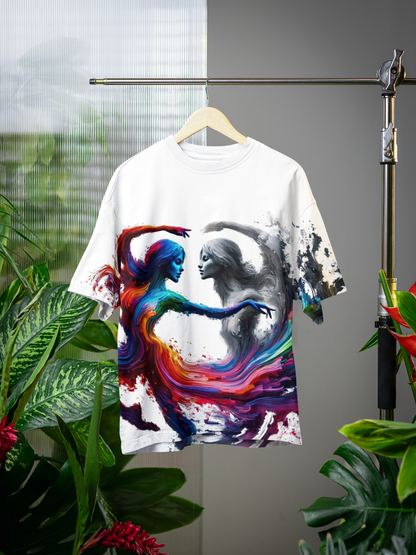 Elysian Hue - All Over Print Oversized Tshirt For Men And Women Designer Unisex Tshirt