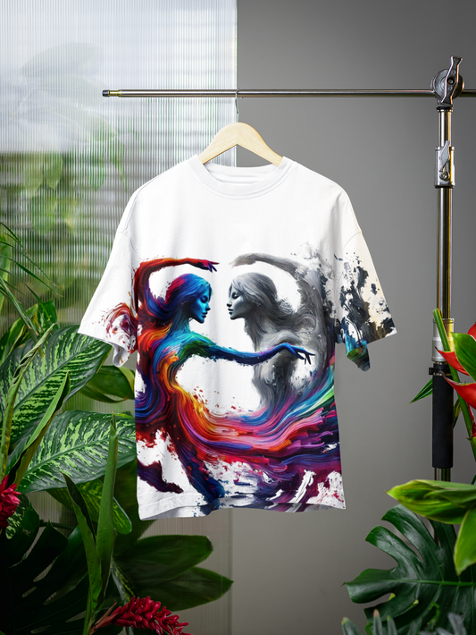Elysian Hue - All Over Print Oversized Tshirt For Men And Women Designer Unisex Tshirt