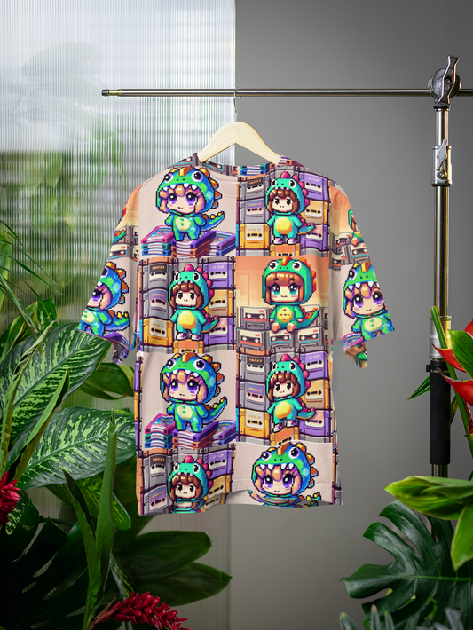 Pixel - All Over Print Oversized Tshirt For Men And Women Designer Unisex Tshirt