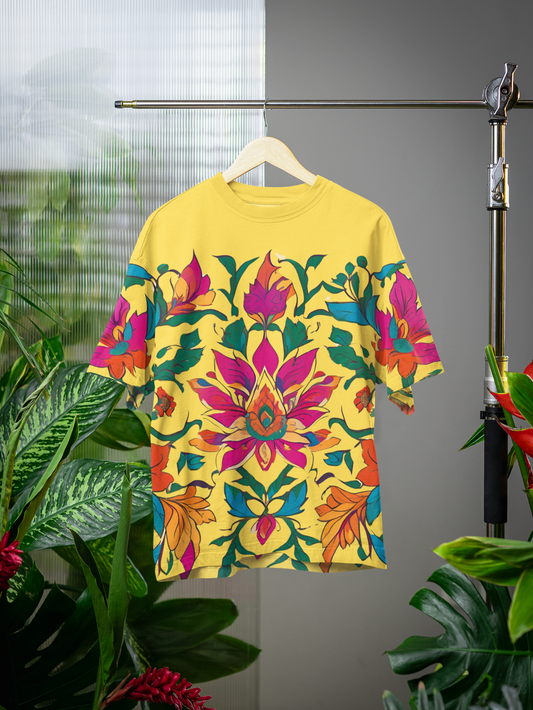 Ethnic- All Over Print Oversized Tshirt For Men And Women Designer Unisex Tshirt