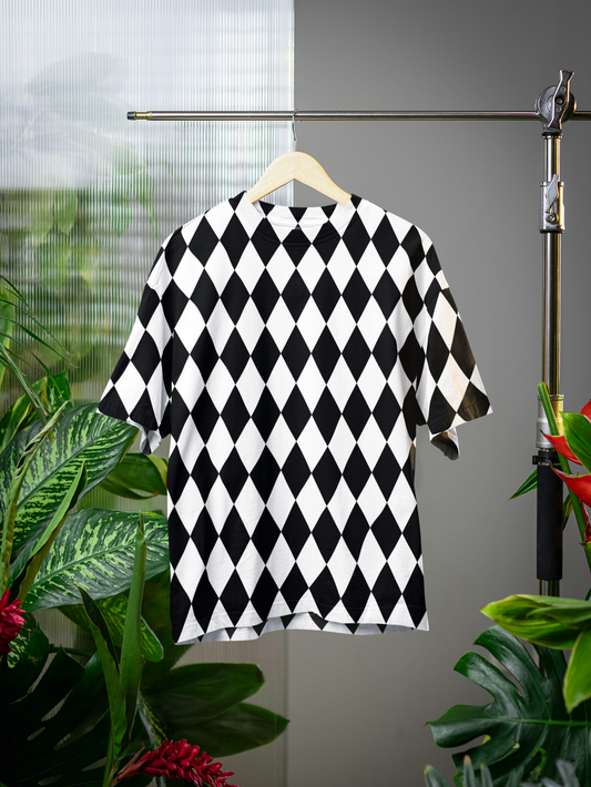 Geometric- All Over Print Oversized Tshirt For Men And Women Designer Unisex Tshirt