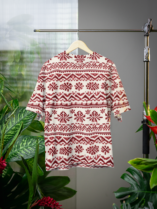Knit- All Over Print Oversized Tshirt For Men And Women Designer Unisex Tshirt