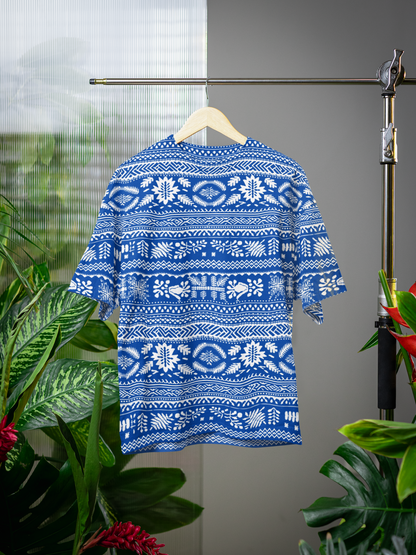 Knit- All Over Print Oversized Tshirt For Men And Women Designer Unisex Tshirt