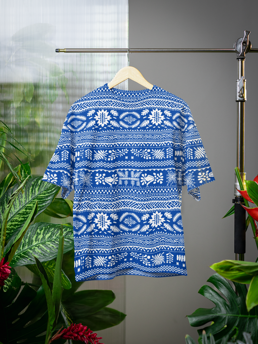 Knit- All Over Print Oversized Tshirt For Men And Women Designer Unisex Tshirt