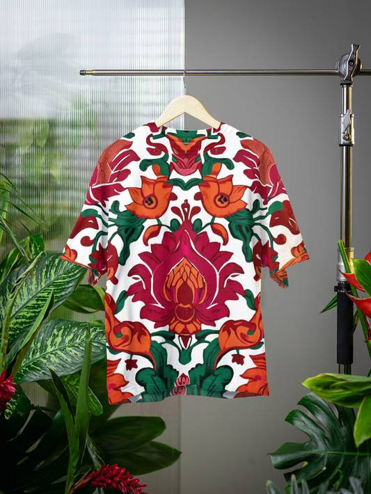 Ethnic- All Over Print Oversized Tshirt For Men And Women Designer Unisex Tshirt