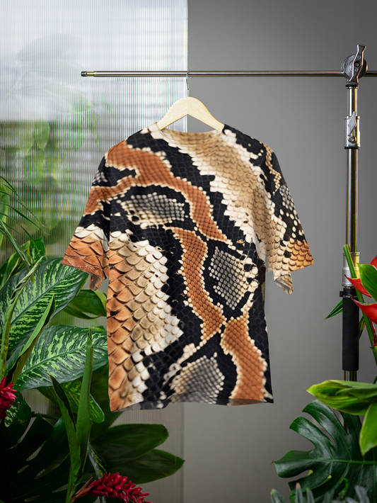 Viper's Veil - All Over Print Oversized Tshirt For Men And Women Designer Unisex Tshirt