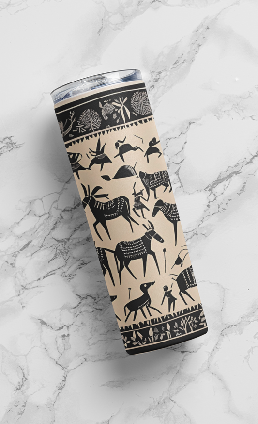 Warli - Stainless Steel Tumbler Water Bottle 20 OZ(590ml) Coffee Tumbler