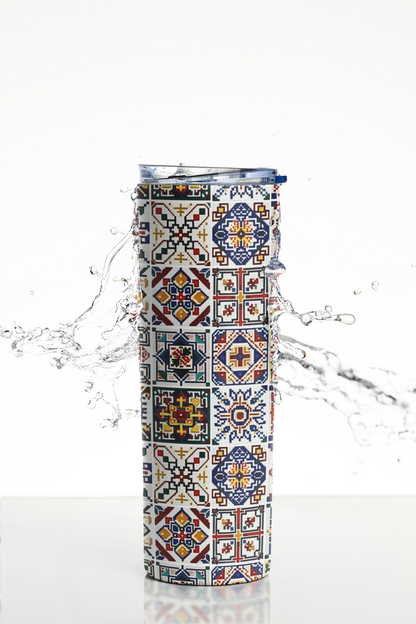 Moroccan - Stainless Steel Tumbler Water Bottle 20 OZ(590ml) Coffee Tumbler