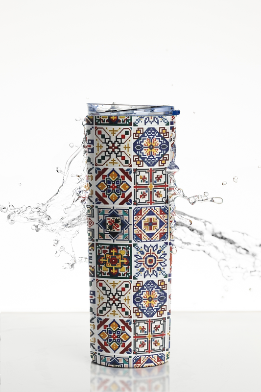 Moroccan - Stainless Steel Tumbler Water Bottle 20 OZ(590ml) Coffee Tumbler