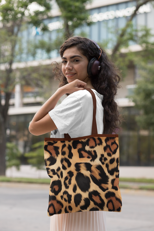 Spotted Mirage - All Over Print Canvas Tote Bag With Zipper 15 x 17 inches